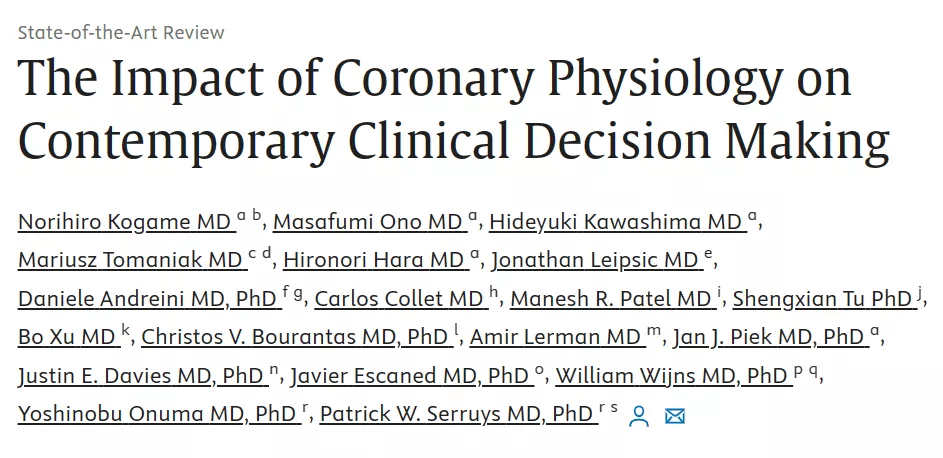 The Impact of Coronary Physiology on Contemporary Clinical Decision Making