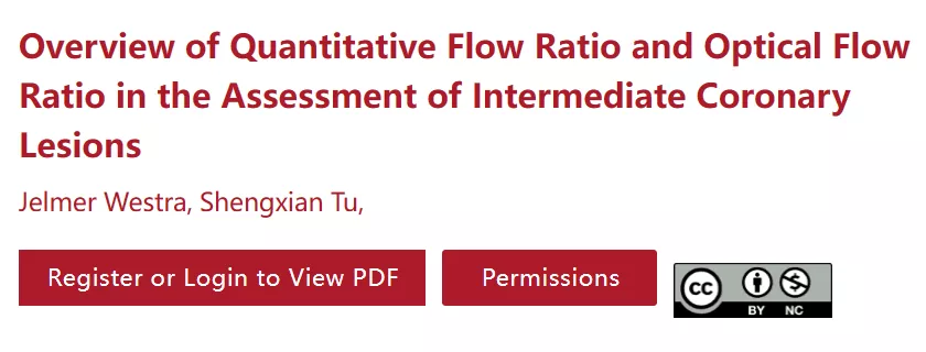 Overview of Quantitative Flow Ratio and Optical Flow Ratio in the Assessment of Intermediate Coronary Lesions