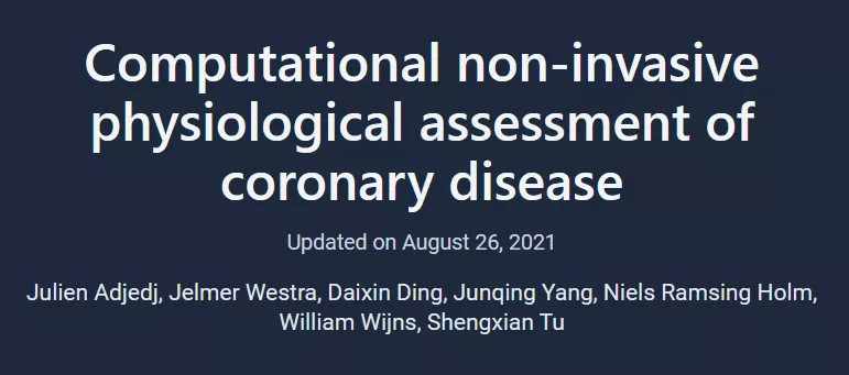 Computational non-invasive physiological assessment of coronary disease
