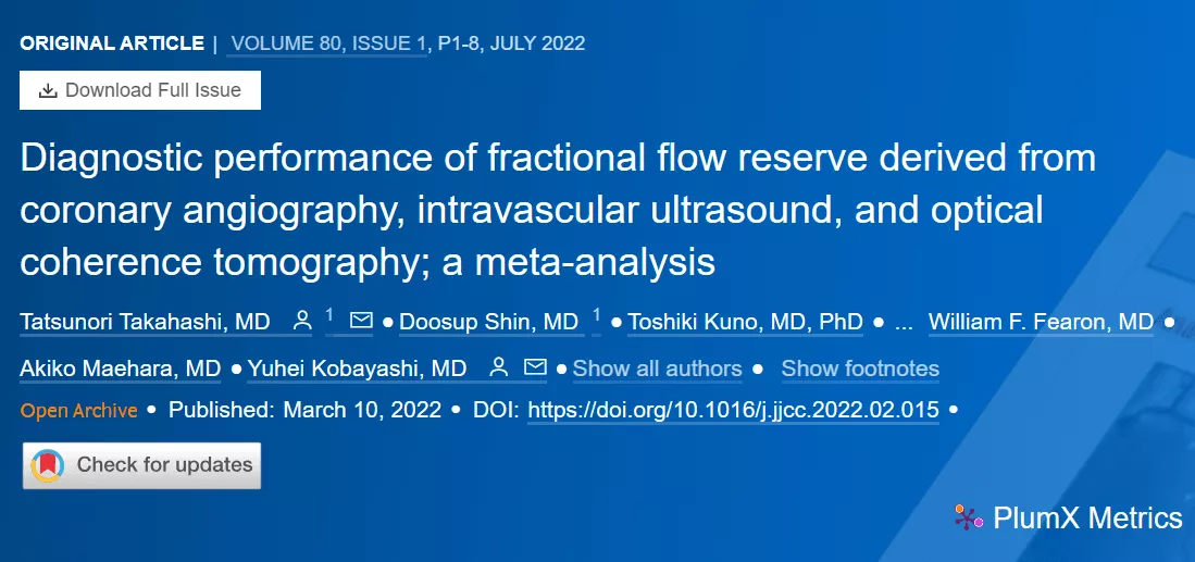 Diagnostic performance of fractional flow reserve derived from coronary angiography, intravascular ultrasound, and optical coherence tomography; a meta-analysis