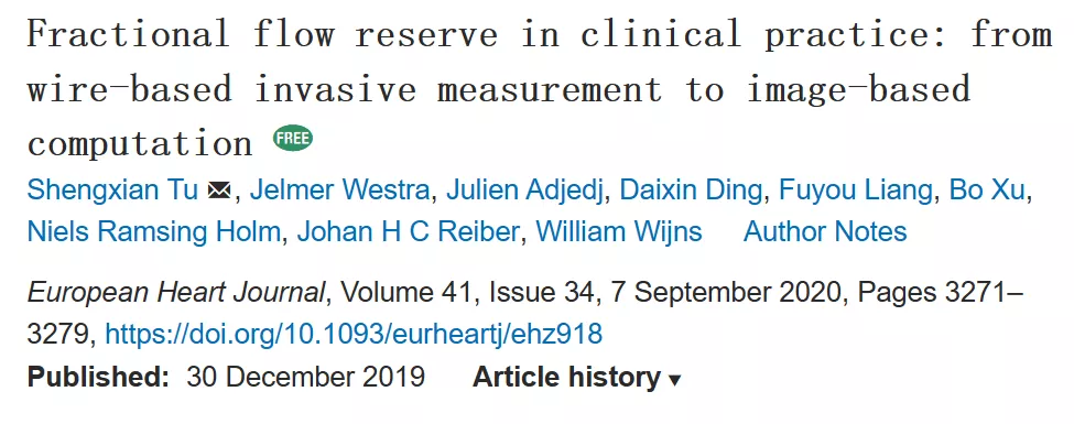 Fractional flow reserve in clinical practice: from wire-based invasive measurement to image-based computation