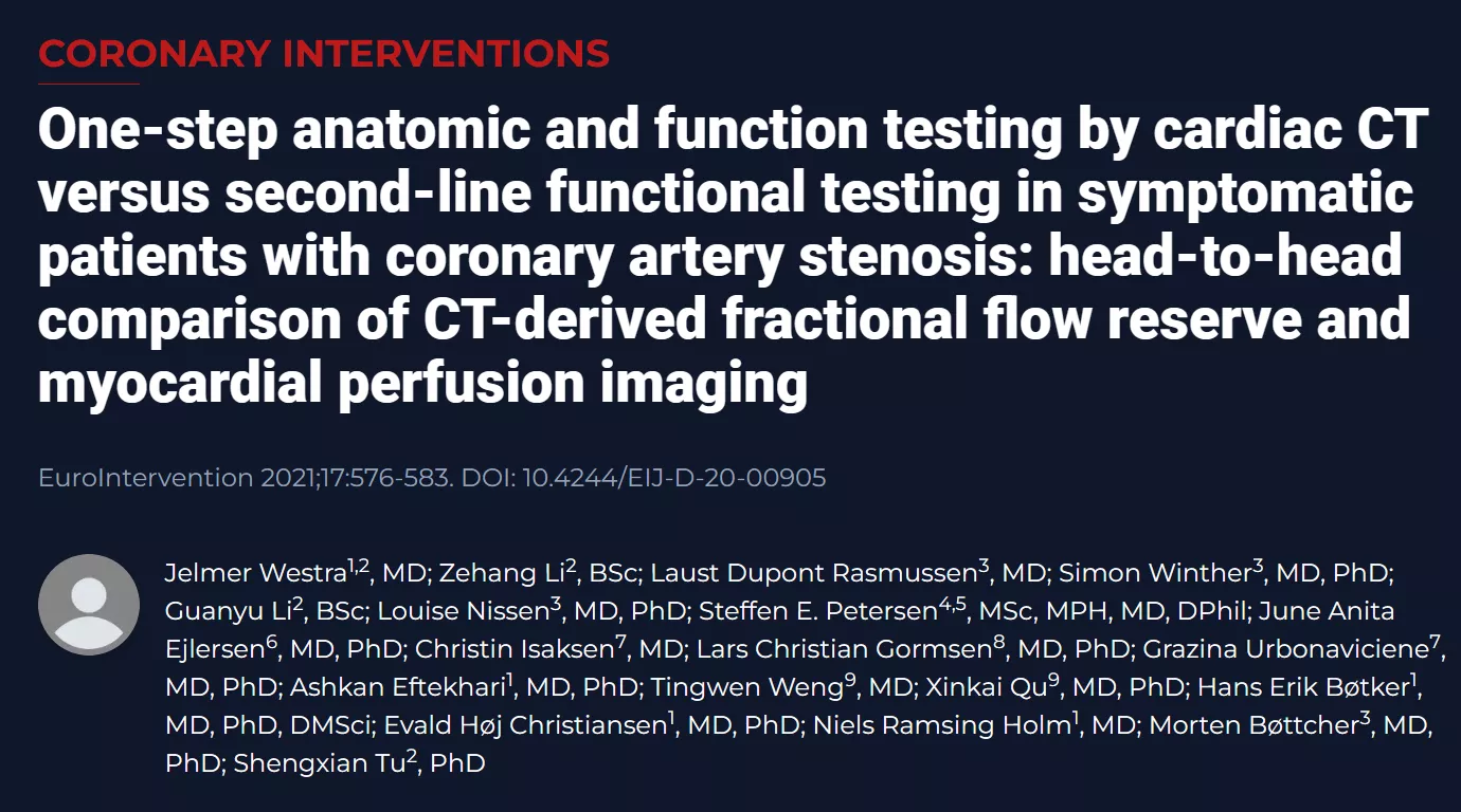 One-step anatomic and function testing by cardiac CT versus second-line functional testing in symptomatic patients with coronary artery stenosis: head-to-head comparison of CT-derived fractional flow