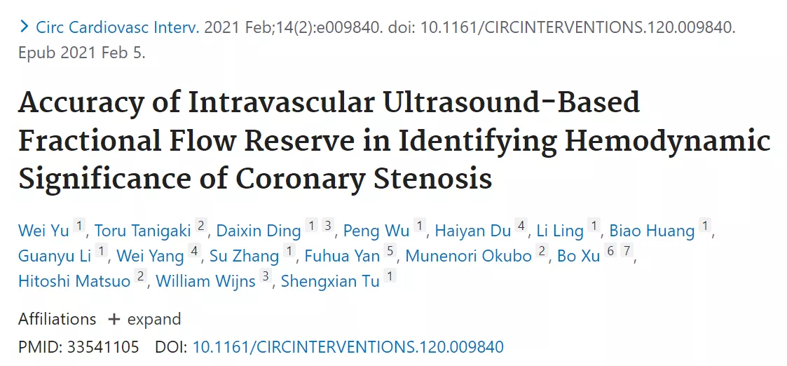Accuracy of Intravascular Ultrasound-Based Fractional Flow Reserve in Identifying Hemodynamic Significance of Coronary Stenosis